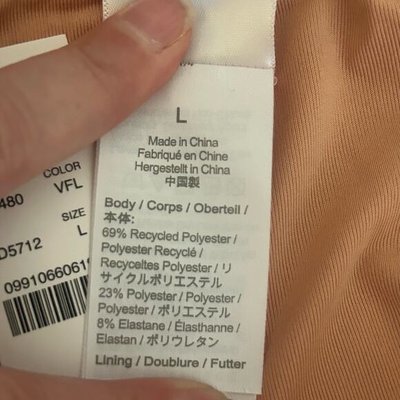 J. Crew Swim Scrunchie Hipster Bikini Bottoms Orange L Large New - Picture 6 of 6